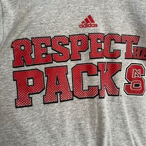 Adidas “Respect the Pack” NC State long sleeve T-shirt